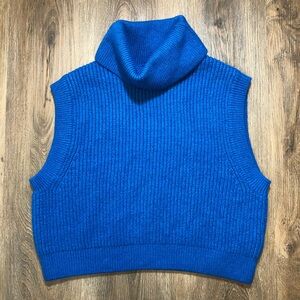 RW&CO. Cropped Cowl Neck Sweater Vest